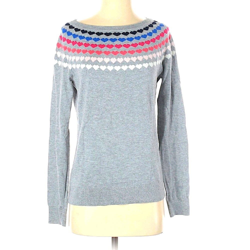 Talbots Heart Sweater Sz S